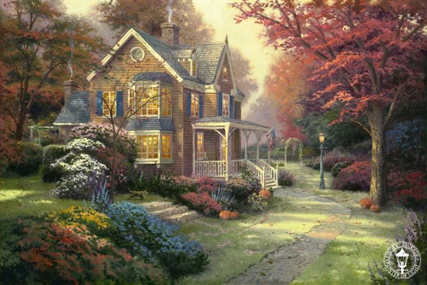 Thomas Kinkade Victorian Autumn